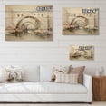 thumbnail image 4 of Designart "Minimalist Archway Grey Bridge II" Architecture Print on Natural Pine Wood, 4 of 5