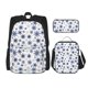 thumbnail image 1 of Fotbe blue Snowflake Prints Set Escolar 3 en 1 para Niños - Mochila Duradera con Lonchera Aislante y Estuche para Lápices - Mochila Escolar para Niños y Niñas, 1 of 7