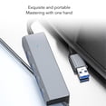 thumbnail image 4 of USB Port Expander, 5 Gbps 4 in 1 Portable Aluminum Alloy USB Docking Station Plug and Play  Heat Dissipation  for Keyboard, 4 of 8