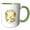 Green/White, variant on 3drose, Maine State, the Usa. the Pine Tree State. Established in 1820, 11oz Mug