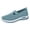 Blue -AD30, variant on Domzle Women's Woven Orthopedic Breathable Soft Shoes Arch Support, Foam Shoes Walking Anti-Skid Sports Shoes Blue Wide 7