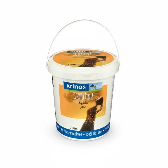 Krinos Pâte de Tahini 750 Ml/1,59 Lb – Idéale pour le Houmous, les Sauces et la Pâtisserie