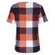 thumbnail image 5 of Blusa de camiseta informal con cremallera y estampado de manga corta con cuello en V de verano para mujer con estilo OAVQHLG3B Store lin121212, 5 of 5