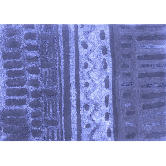 Ahgly Company Indoor Rectangle Southwestern Blue Country Area Rugs, 7' x 10'