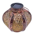 thumbnail image 1 of Big Hanging Solar Lights Outdoor Retro Hanging Solar Lantern with Handle and Table Lantern Bronze, 1 of 2