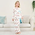 thumbnail image 2 of Unicorn Clouds Stars Cozy Soft Long Sleeves Top and Pants 2 Piece Cool Pjs Pajamas Set Sleepwear Size 3-11Y, 2 of 6