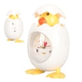 thumbnail image 3 of Cartoon Egg Shell Chicken Alarm Clock, Cute Alarm Clock Fun Multifunctional  For Bedroom White, 3 of 8