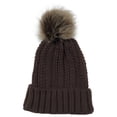 thumbnail image 2 of ZVNAΖH Winter Hats for Women with Pompom Warm Beanie Knit Hat Thick Slouchy Snow Knit Skull Ski Cap, 2 of 2