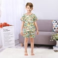 thumbnail image 7 of joogoo Cartoon Lions Animal Pajama Sets Short Sleeve Cotton 2-Piece Sleepwear 6Y, 7 of 7