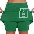 thumbnail image 4 of Shorts Skorts for Women Summer Mid Waist Skort Active Casual Skirt Loose High Waisted Short with Pockets S-5XL, 4 of 7
