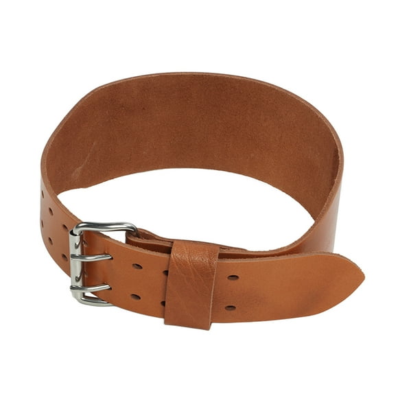 Weightlifting Belt, Weight Lifting Belt Weight Belt Leather Double Prong Power Lifting Back Support Weightlifting Belt for Unisex Fitness Equipment, Outdoor Sports