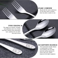 thumbnail image 2 of Stainless Steel Children's Tableware - 6 Piece Set - 3 Forks And Spoons - Cute, 2 of 5