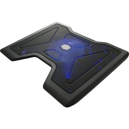 Cooler Master NotePal X2 - Gaming Laptop Cooling Pad with 140mm Blue LED Fan - 1400 rpm - Ball Bearing - Metal, Plasti