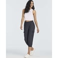 thumbnail image 6 of 3 Pack:Women's Woven Cargo Capri Jogger Pants Tactical Hiking 5 Pockets Water Resistant Quick Dry Active Pockets Drawstring, 6 of 7