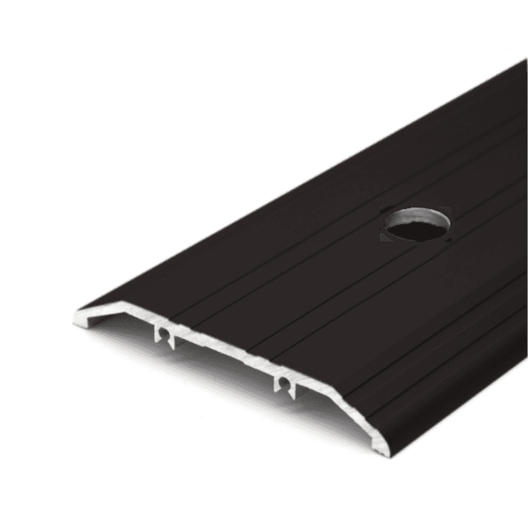 Pemko Fluted Saddle Threshold - Mill Finish Aluminum, 36" Length X 4" Width X 0.25" Height