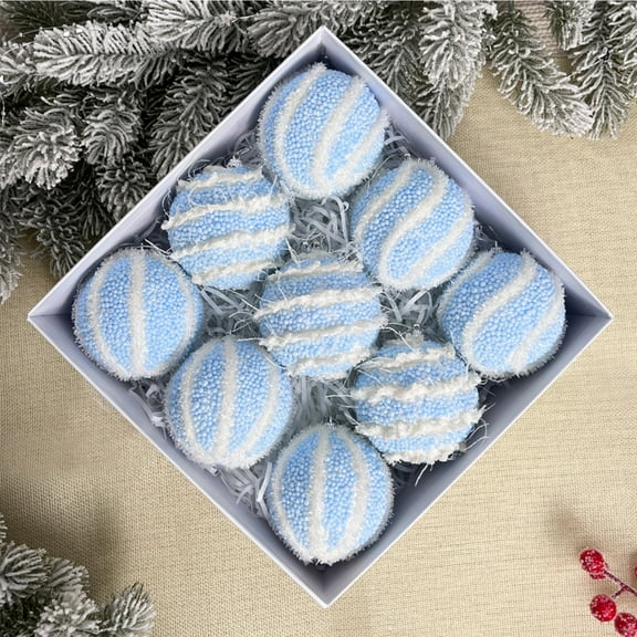 PALIFEUR Christmas Ball Ornaments - 3.15" Macaron Christmas Ornaments Set for Christmas Tree, 9pcs Shatterproof Christmas Balls Gifts for Holiday Party Christmas Decorations