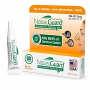 NasalGuard Nasal Antiseptic Gel | Helps Kill 99.9% of Germs on Contact | Alcohol-Free, Moisturizing, Daily Use | Drug-Free | 150+ Applications (Cool Menthol, 3g)