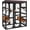 Black (62.6"L x 32.9"W x 70.1"H), variant on MEDEHOO Catio Outdoor Cat Enclosure Large Walk in Window Cat House for Mulitiple Cats with 7 Platforms and 2 Resting Box,Tarp Roof,71 inch