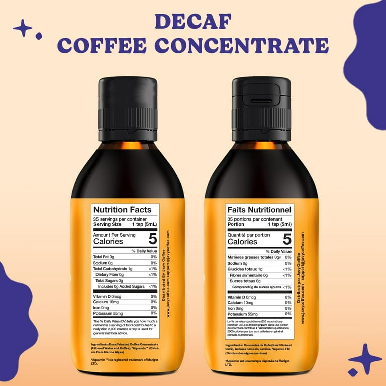 Javy Decaf Cold Brew Coffee Concentrate. 30 Cups Decaffeinated