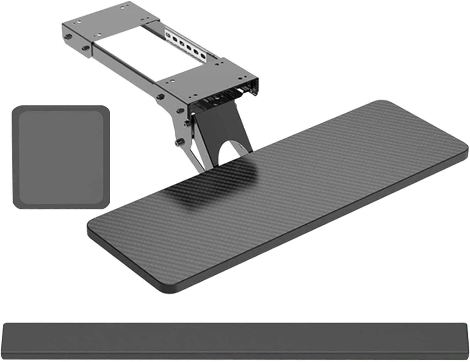 Adjustable Under Desk Keyboard Tray Heavy Duty Keyboard Mouse Holder