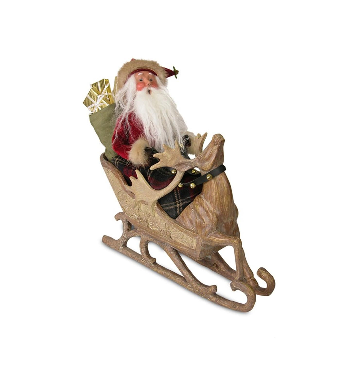13 Limited Edition Santa In Sleigh With Reindeer Table 13 Limited Edition Santa In Sleigh With Reindeer Table Top Decoration