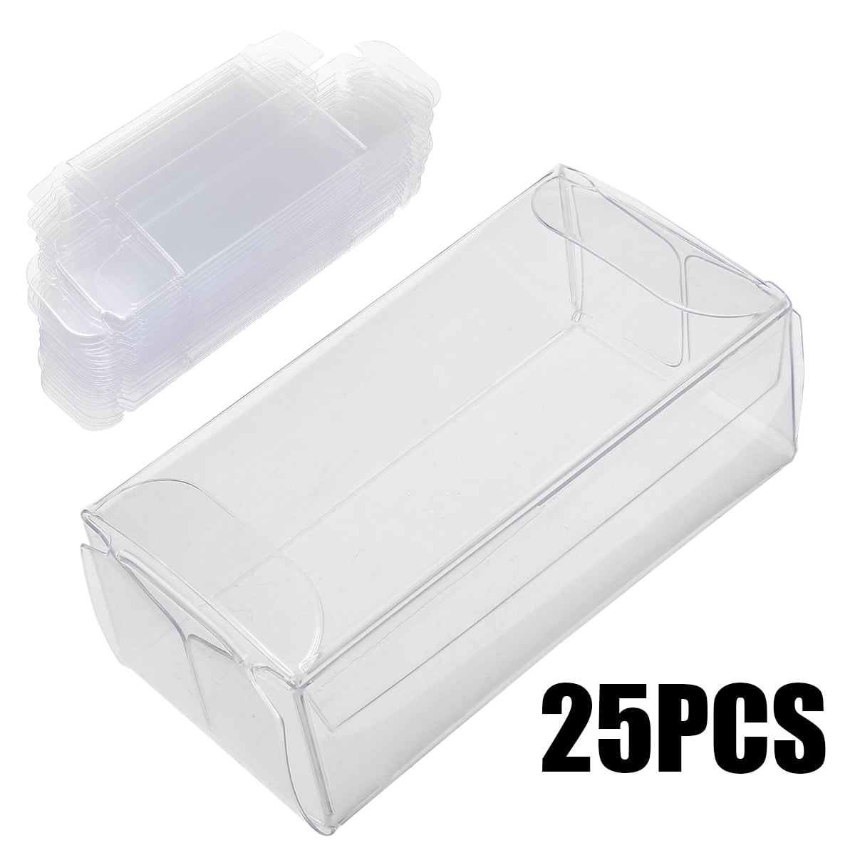 25pcs Clear Plastic PVC Display Box Protector For Model Toy Car Gift Candy 