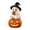 Gray, variant on Halloween Ghost Figurine, Light Up LED Ghost Statue with Witch Hat Pumpkin Design, Cute Resin Halloween Decoration, Tabletop Fall Decor for Mantel Shelf Home