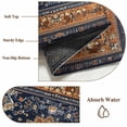 thumbnail image 6 of 6'x9' Area Rugs, Blue Burnt Orange Boho Indoor Outdoor Area Rug for Living Room Bedroom, Antique Southwestern Tribal Washable Bathroom Rugs Kitchen Floor Carpet Mats Home Decor Aesthetic, 6 of 8