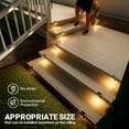 thumbnail image 4 of BKSDUEH Solar Step Lights Outdoor, 12 Pack Warm White LED Deck Lights for Stair, Balcony, Railing, Front Porch, Yard, Garden and Patio Decor, 4 of 6