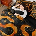 thumbnail image 4 of Castle Fairy Kids Teens Abstract Snake Twin Bedding Sets,Starry Sky Bedding Comforter Set, 4 of 8