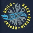 thumbnail image 4 of Hot Wheels Boys Varsity Bomber Jacket (Little Boys), Speed Club Graphic, Sizes 4–8, 4 of 8