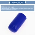 thumbnail image 4 of Unique Bargains 1 Pcs 50mm Length Car Silicone Hose End Cap Silicone Reinforced Blanking Cap for Bypass Tube Universal Blue 22mm/0.87" ID, 4 of 7