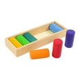 thumbnail image 1 of Rinbow Bloques strucción Juguetes strucción Bloques de geometría Rompecabezas Ladrillos apilables Juegos de para y niñas Cilindro 7PCS Sunnimix juguetes de construcción, 1 of 8