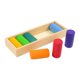 thumbnail image 1 of Bloques de construcción de madera para niños con estuche de almacenamiento. Bloques de madera de colores del arcoíris para niños. Cilindro 7PCS, 1 of 9