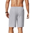 thumbnail image 2 of COOFANDY Mens Linen Shorts 9" Elastic Waist Drawstring Casual Shorts Lightweight Summer Beach Shorts, 2 of 6