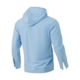 thumbnail image 6 of CFLVAEK Cotton Linen Hoodies for Men Loose Fitted Long Sleeve Hoodie Sweatshirts Big and Tall Drawstring Pullover Tops with Pocket Light Blue S, 6 of 9