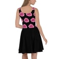 thumbnail image 2 of Black with Pink Roses Skater Dress (3XL), 2 of 4