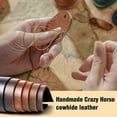 thumbnail image 5 of Leather AirTag Keychain, Handmade Genuine Leather Tag Holder, 5 of 5