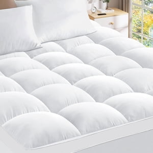 Teler 800GSM Extra Thick Mattress Topper, Twin XL, White