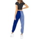 thumbnail image 1 of Gibobby pantalones afelpados para mujer Pantalones de chándal con bolsillo para mujer, estampado, cómodos, de cintura alta, para entrenamiento, salón atlético, informales, para correr (Azul, M), 1 of 5
