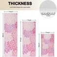thumbnail image 4 of Pink Floral and Petal Pattern Kitchen Rugs Sets Of 3,Kitchen Runner Rugs Non Skid Washable,Decorative Kitchen Floor Mats for Kitchen,Sink,Laundry,17"x30"+ 17"x47" + 17"x59", 4 of 6