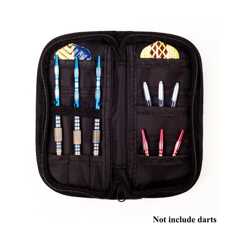 1xDarts Accessories Darts Carry Case Wallet Pockets Holder Storing Bag Black Pip 