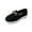 Black, variant on KEGIRLOM Women's Fashionable Casual Four-Season Loafers Solid Color Round Toe Shallow Mouth Flat Thick Bottom Thick Heel Shoes Black 7