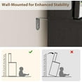 thumbnail image 3 of COZONY Black Makeup Vanity Desk w/ LED Lights & Sliding Mirror, Vanity Table Set w/ 4 Drawers & Stool, 3 of 8