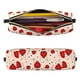 thumbnail image 2 of Disketp Red Ladybug Estuche de Lápices de Cuero con Cierre, Estuche Compacto para Papelería, Bolígrafos y Accesorios Pequeños, 2 of 7