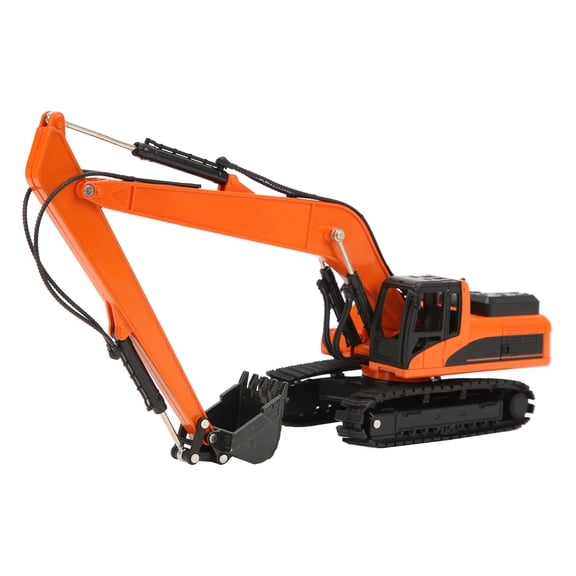BIMZUC 1:50 Excavator Model Toy Alloy Static Engineering Construction Vehicle for Kids Birthday Gifts (9.8 inches / 25 cm)
