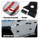 thumbnail image 5 of 8 Piezas Coche Puerta Bisagra Protector Cubierta Decoración 4 Puertas para Coche Negro Unique Bargains molduras de puertas automotrices, 5 of 9