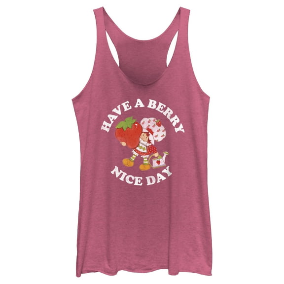 Women's Strawberry Shortcake Berry Nice Day Racerback Tank Top