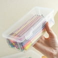 thumbnail image 5 of High Capacity Pencil Case Water Resistant Clear Pen Storage Box Hard Pen Case Art Marker Organiser Colored Pencil Case, 5 of 8