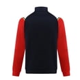 thumbnail image 1 of Chaqueta de traje de bádminton de manga larga curvada de otoño e invierno con cremallera, traje de competición informal para niños con rayas rojas y blancas, 1 of 2
